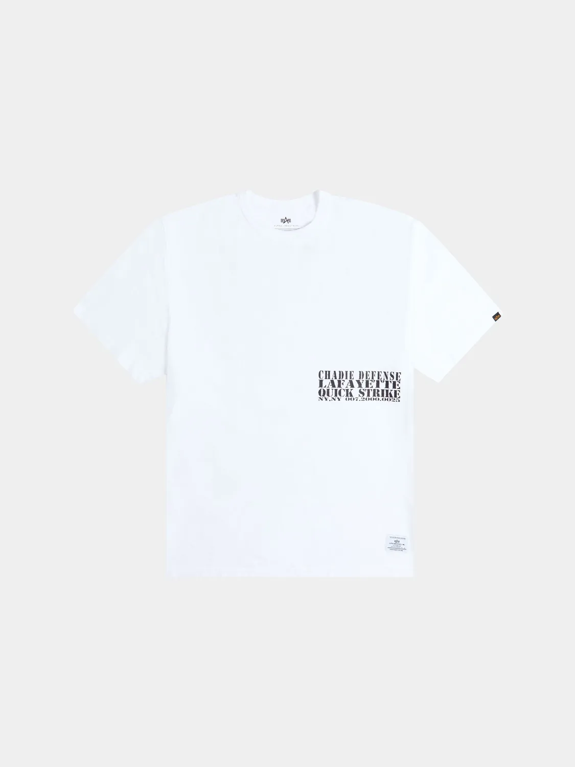 Alpha Industries Chadie Sonar tee blanc coton
