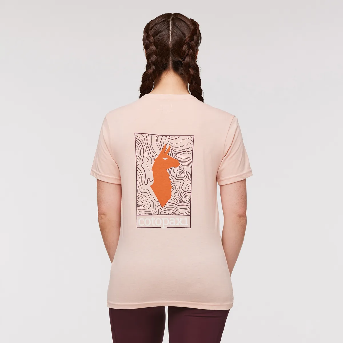 Cotopaxi Llama Map t-shirt femme Rosewood lama