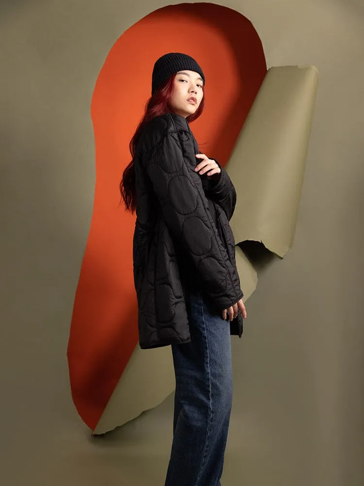 Alpha Industries Mixed Media veste liner femme noir nylon