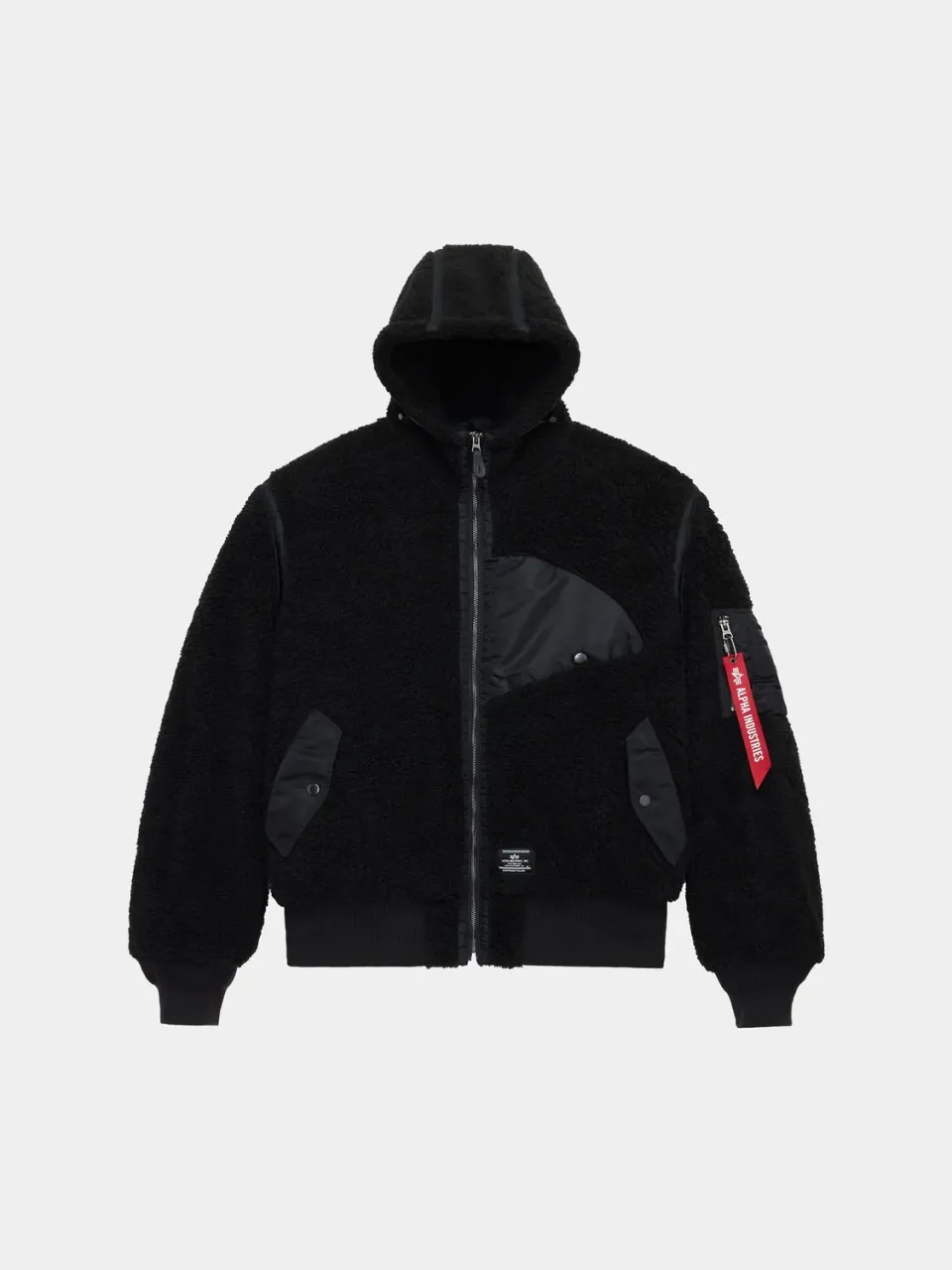 Alpha Industries Sherpa Onion Quilting Flight Jacket blouson noir sherpa