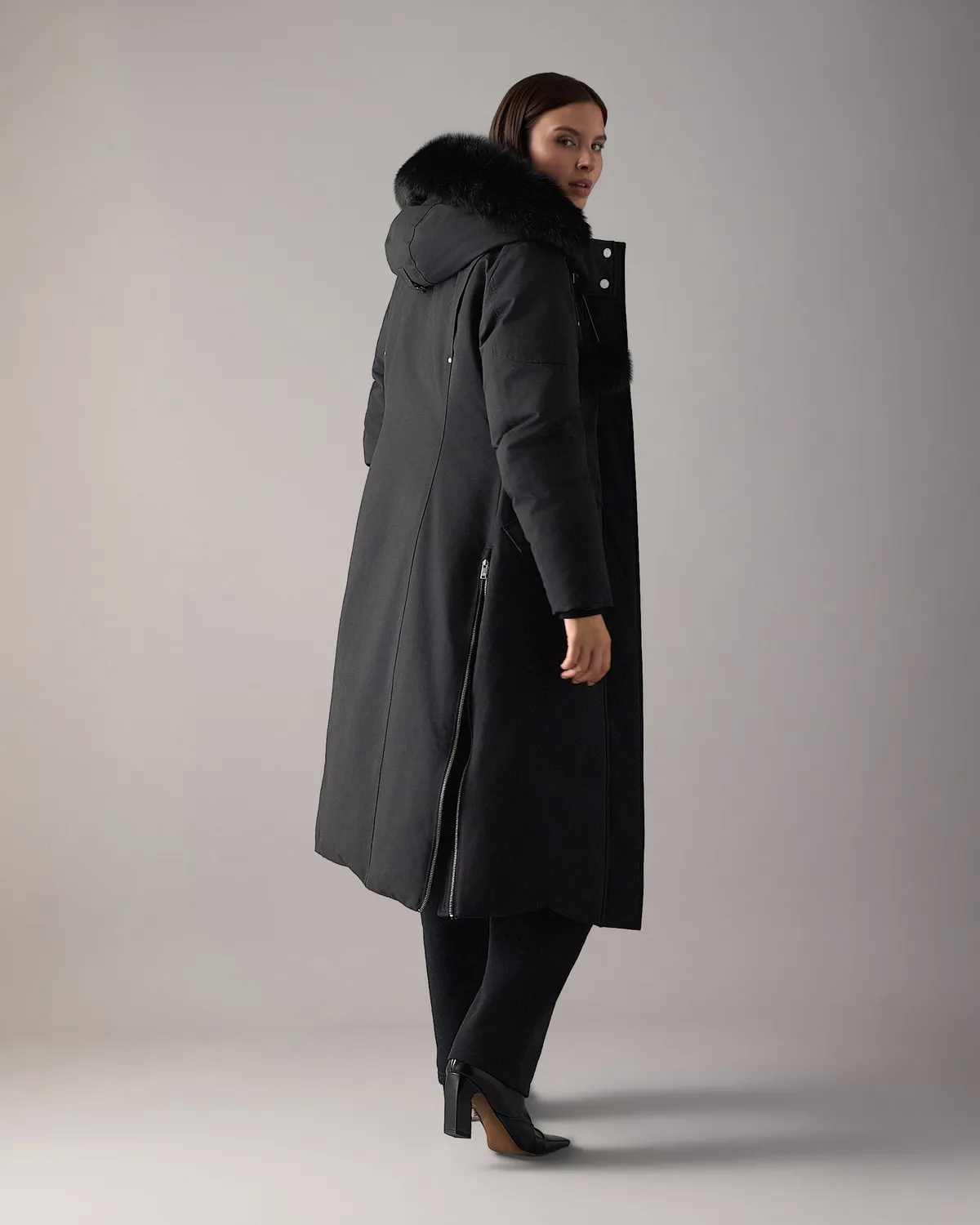 Moose Knuckles Stirling parka longue noire duvet