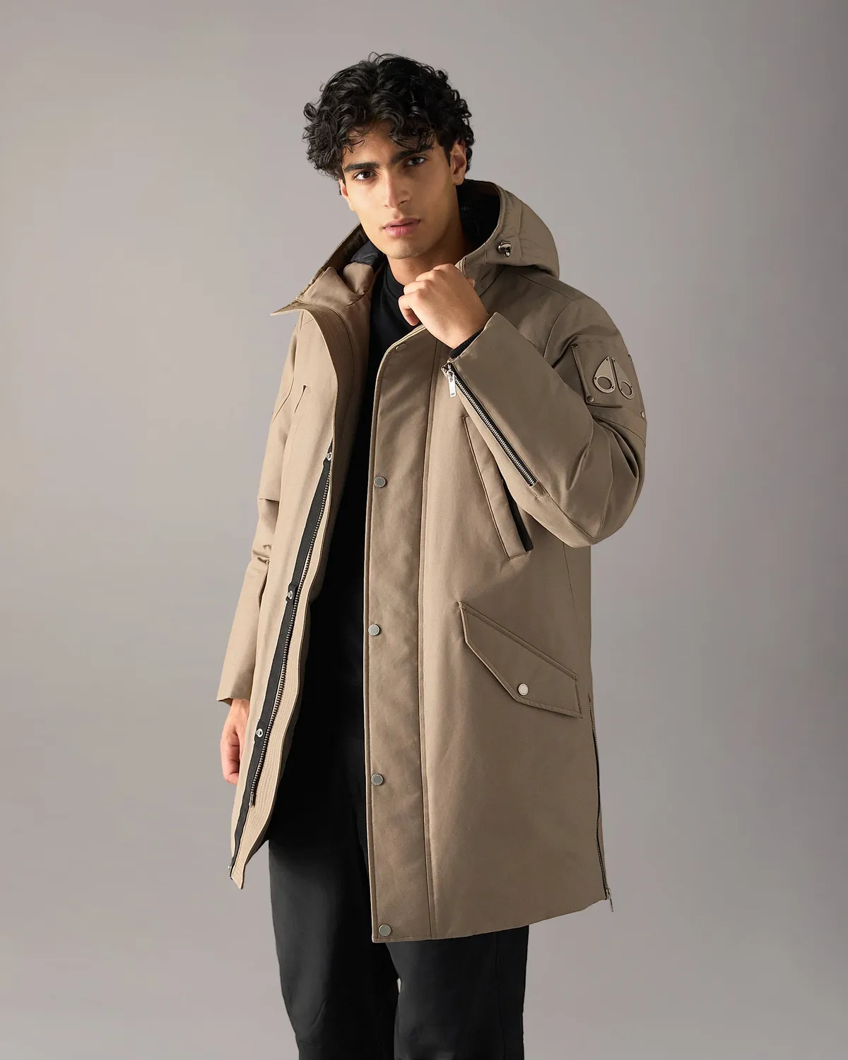 Moose Knuckles Stirling 2.0 parka duvet ashen-bronze longue chaude