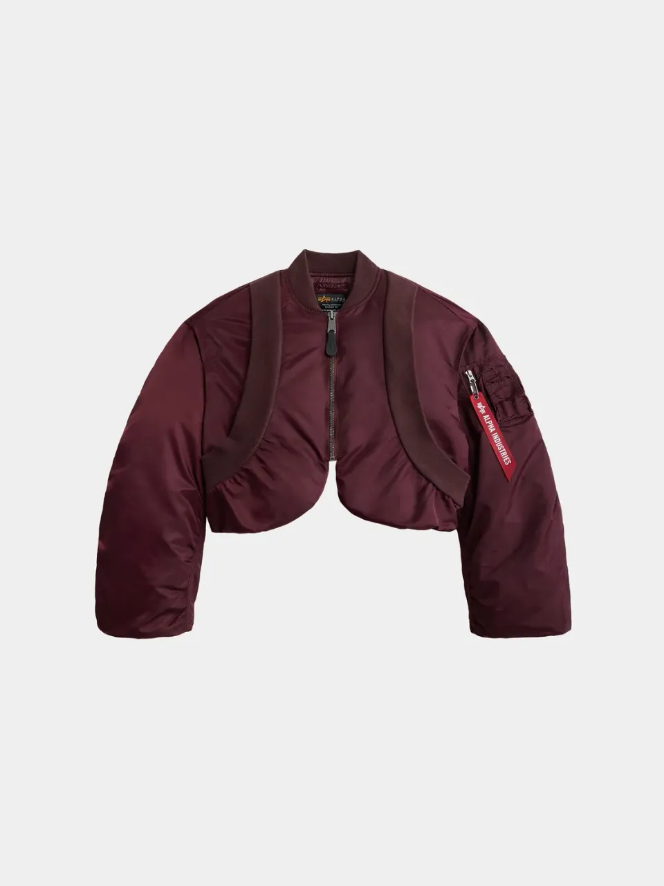 Alpha Industries Knit Rib MA-1 bomber femme cedar red