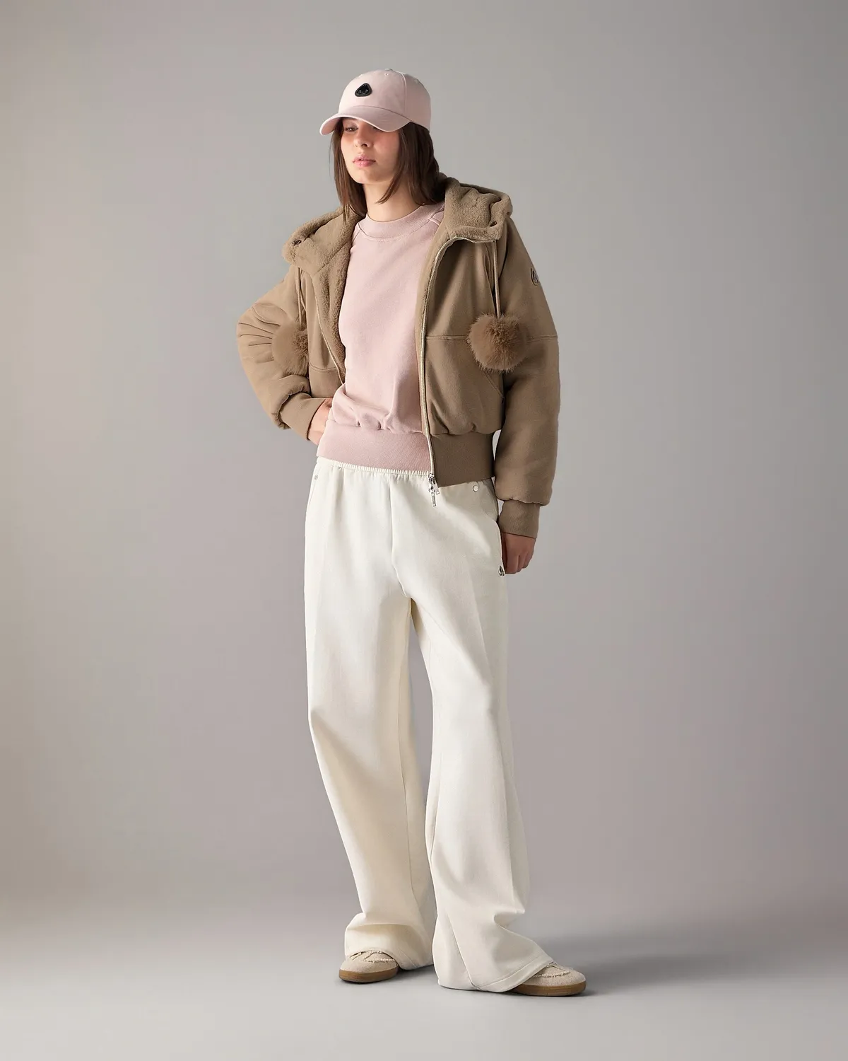 Moose Knuckles Oro Bunny hoodie réversible gris