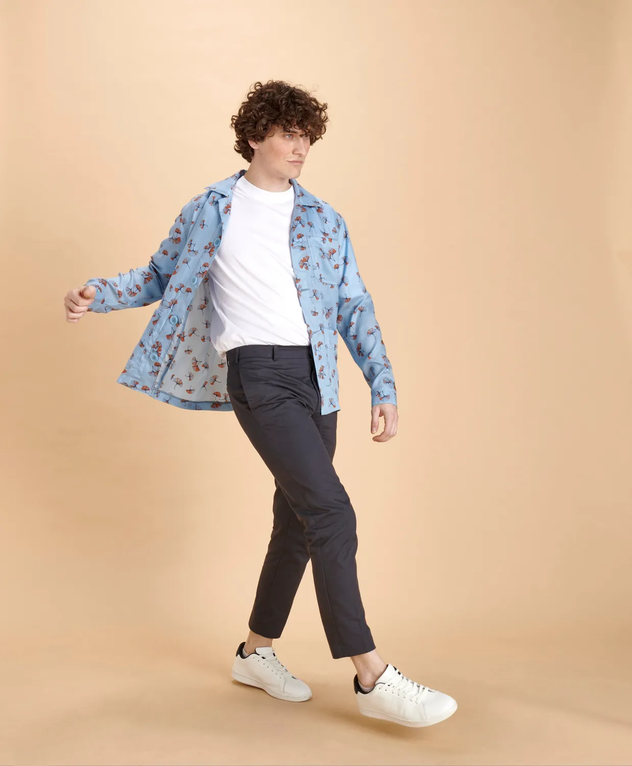 Soubacq Le Bleu Ispahan veste satin de soie bleu