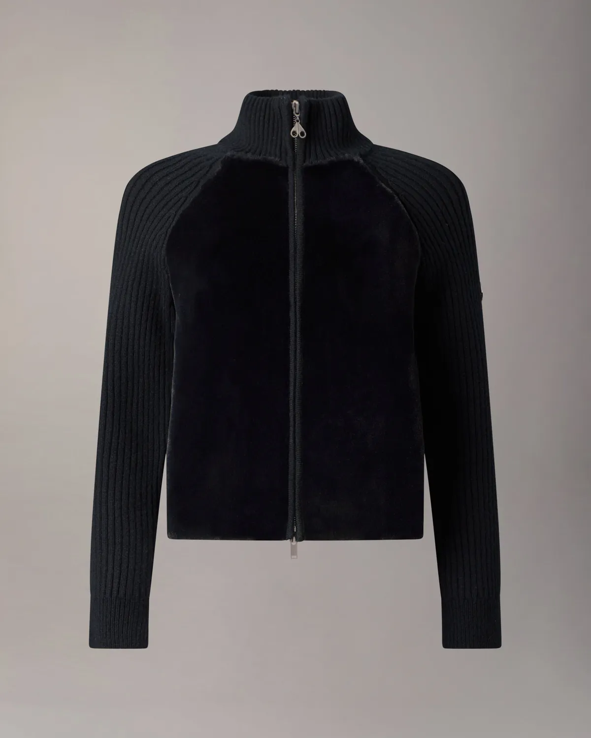 Moose Knuckles Junction pull hybride zippé noir