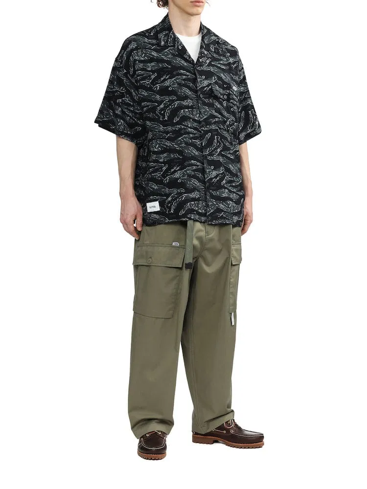 Alpha Industries Army Hawaii chemise black camo rayonne