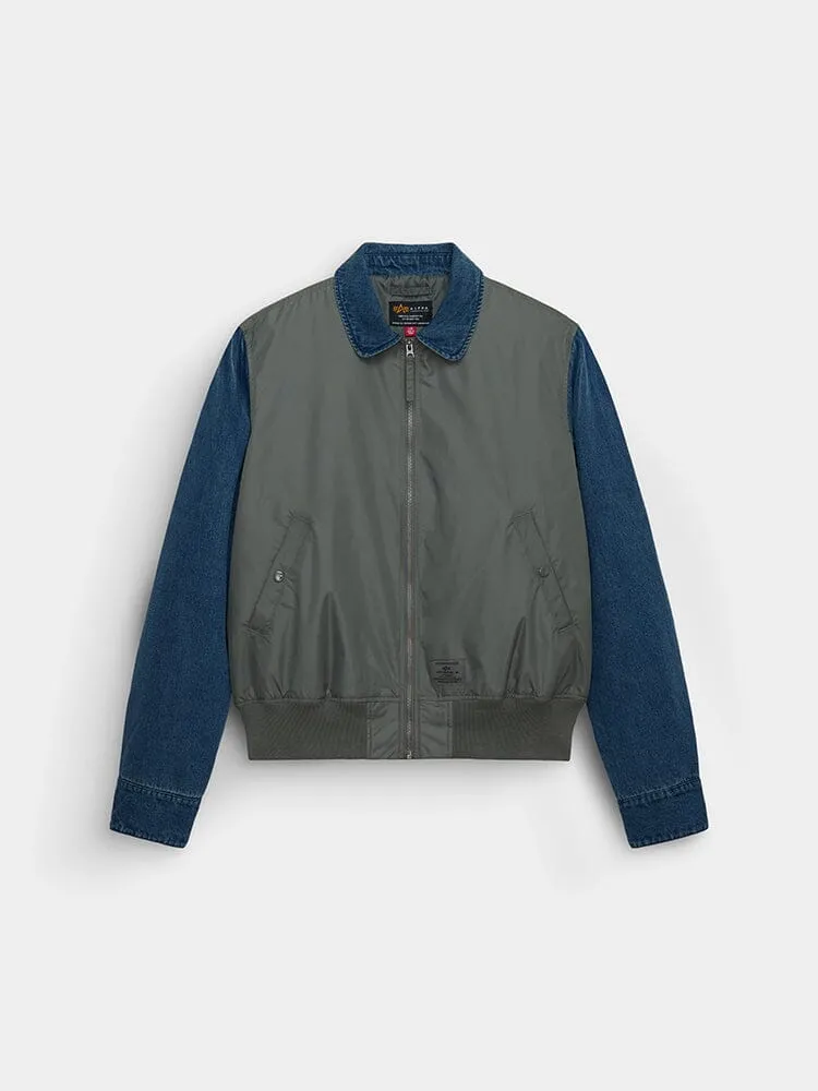 Alpha Industries Flight blouson bomber denim gris field