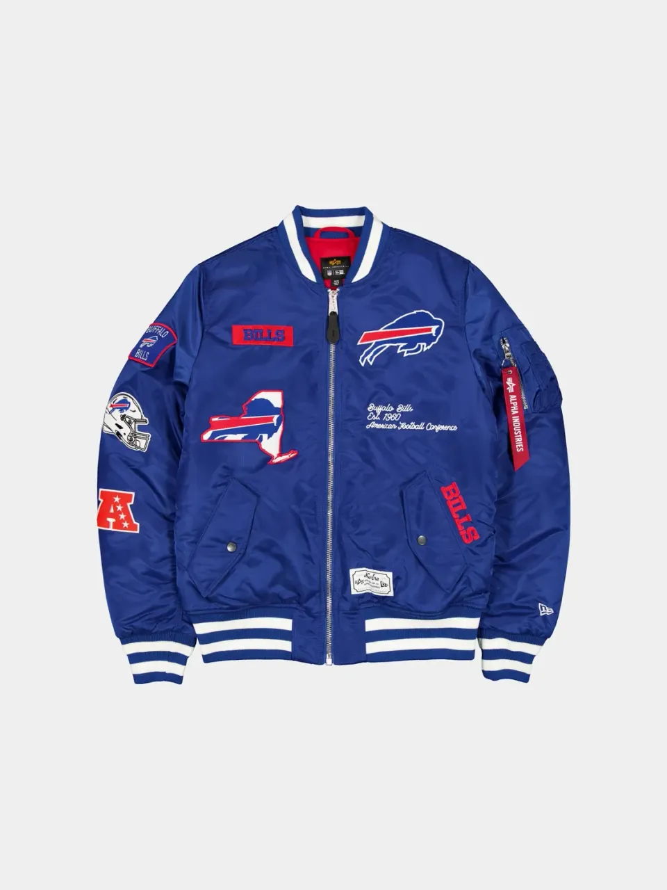 Alpha Industries MA-1 Buffalo Bills blouson bleu brodé