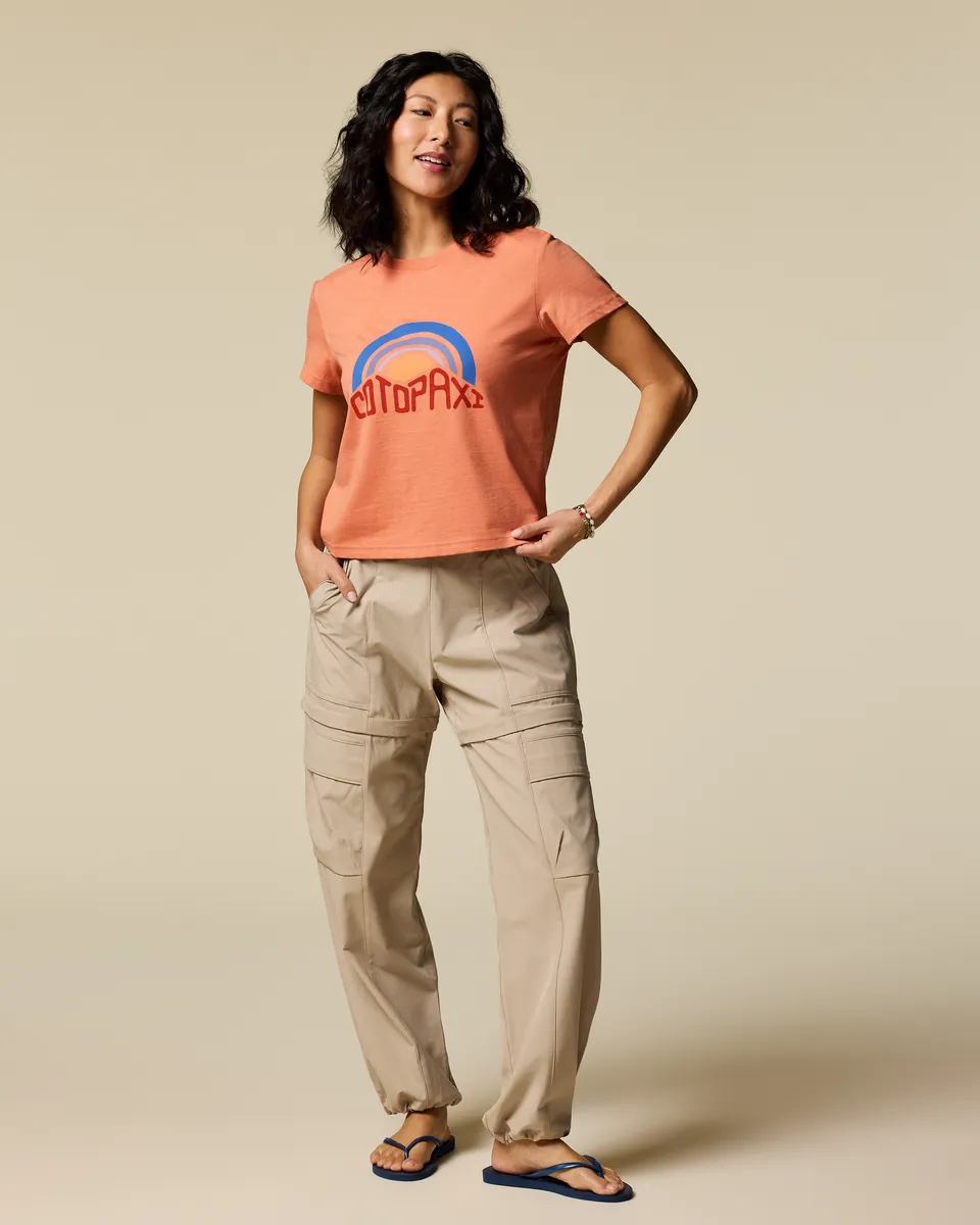 Cotopaxi Sunset Embers T-shirt femme Grapefruit coton