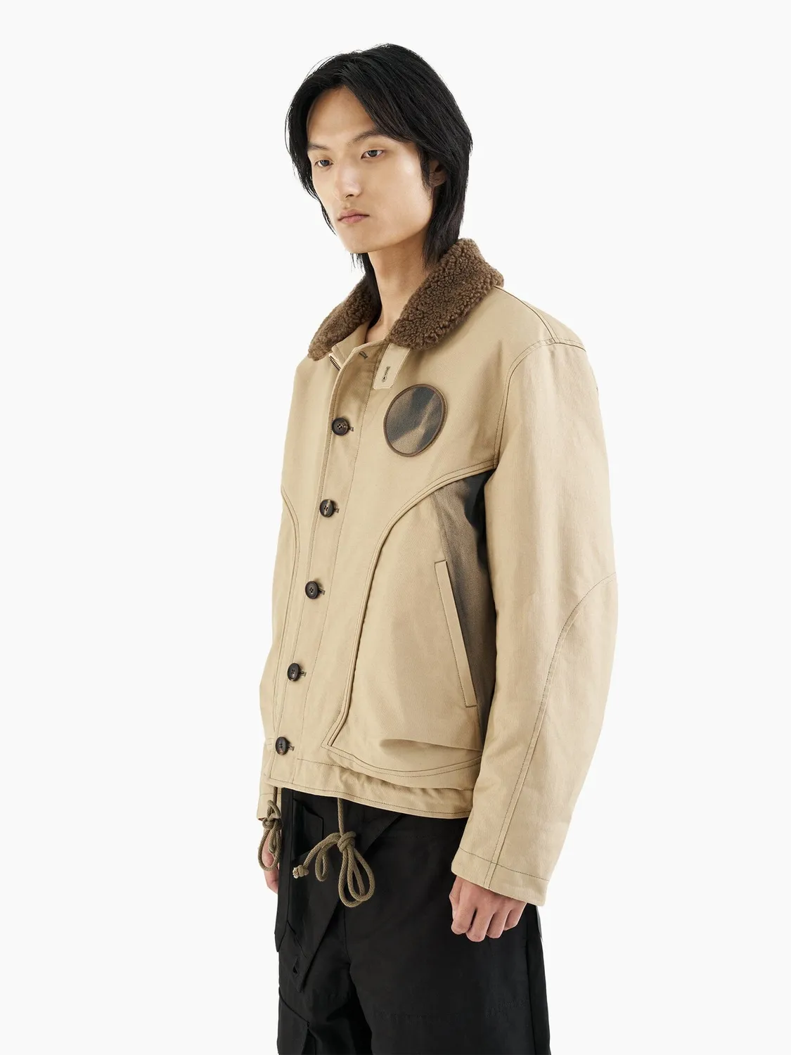 Alpha Industries Jiyong Kim Sun-Bleached Deck veste verte