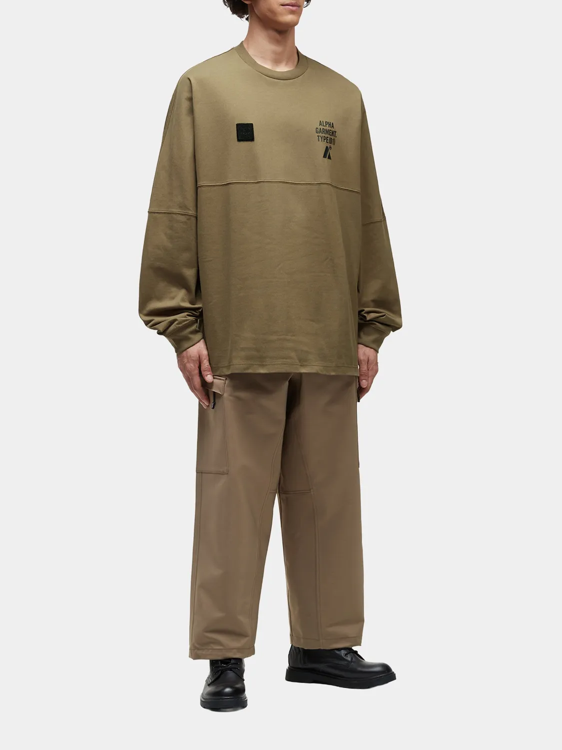 Alpha Industries UNFRM t-shirt manches longues TAN coton