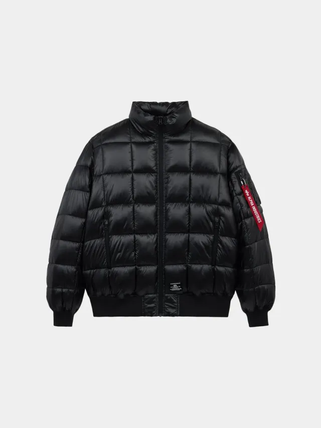 Alpha Industries MA-1 Puffer bomber noir déperlant