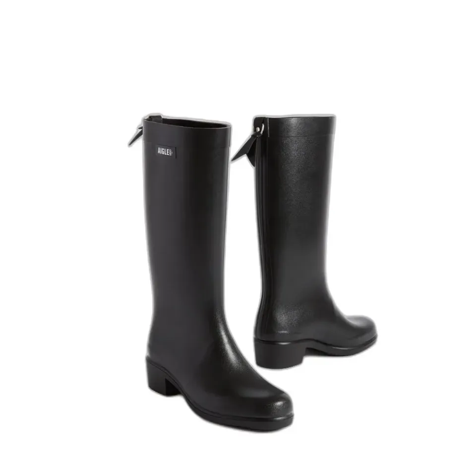Aigle Myrica botte pluie femme noir caoutchouc