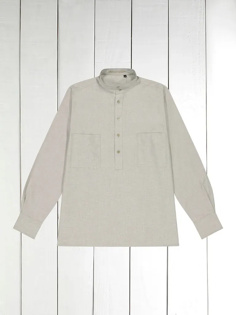 Hollington Lichen chemise oxford col mao coton