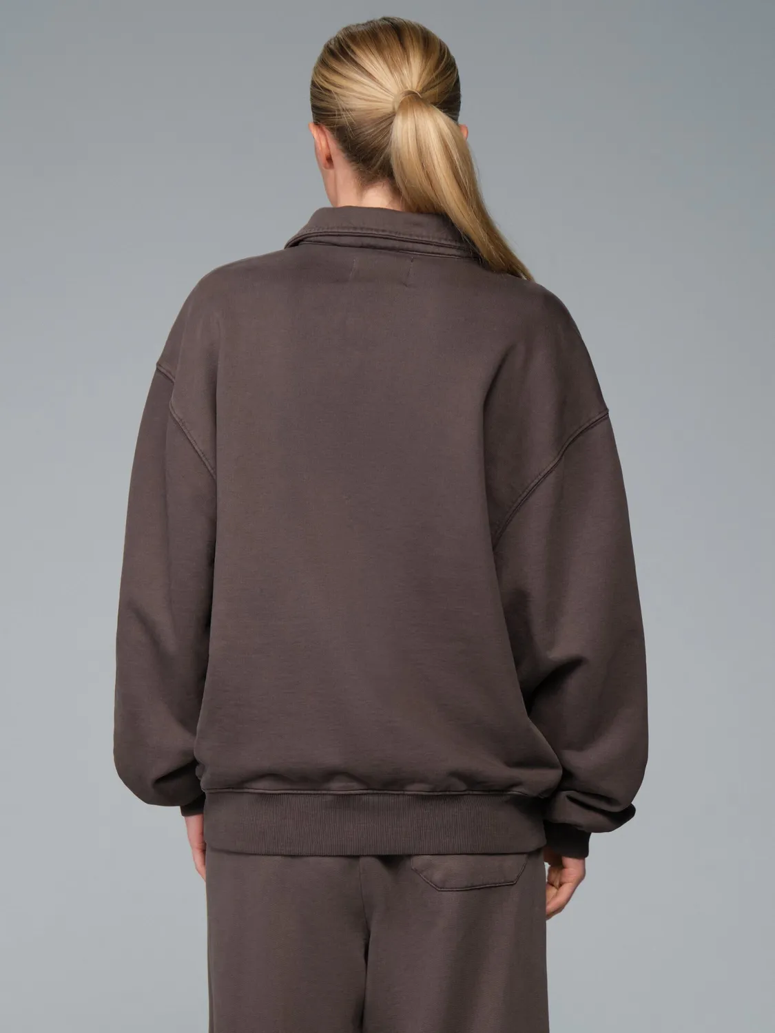 Alpha Industries Essential Battlewash Sweat Zip Hickory Coton