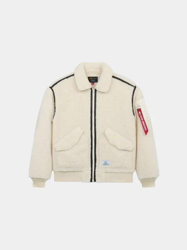 Alpha Industries CWU 45/P Sherpa blouson femme eggnog