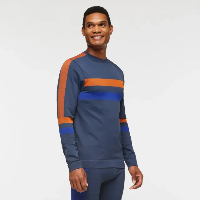 Cotopaxi Debajo Seamless Crew pull homme Black Stripes