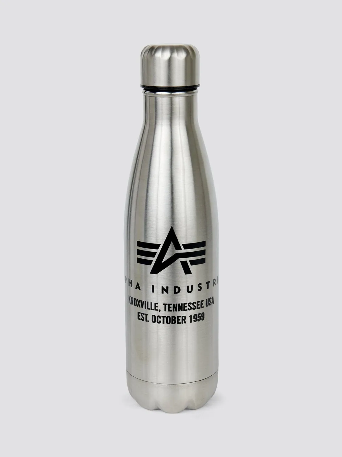 Alpha Industries Water Bottle gourde métal noire 500 ml