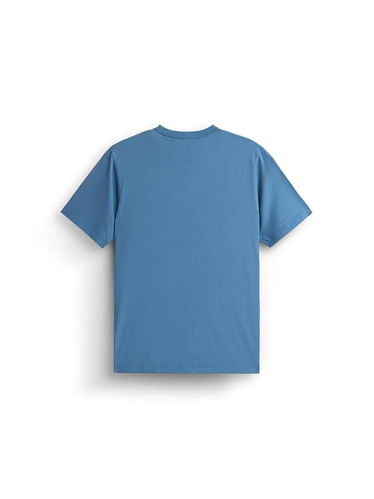 Alpha Industries Essential Tee t-shirt Elemental Blue coton