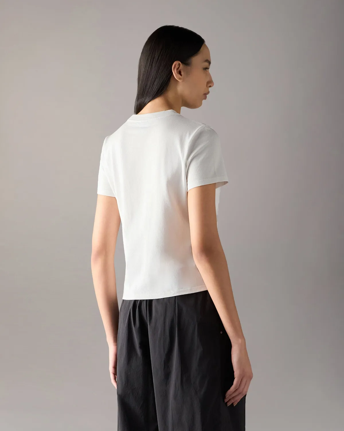 Moose Knuckles Crescent t-shirt Milky Way coton essentiel
