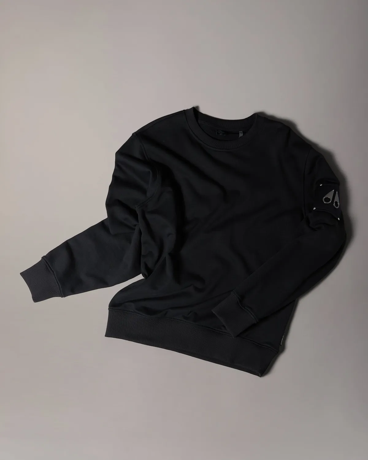 Moose Knuckles Hartsfield Sweat Noir Col Rond