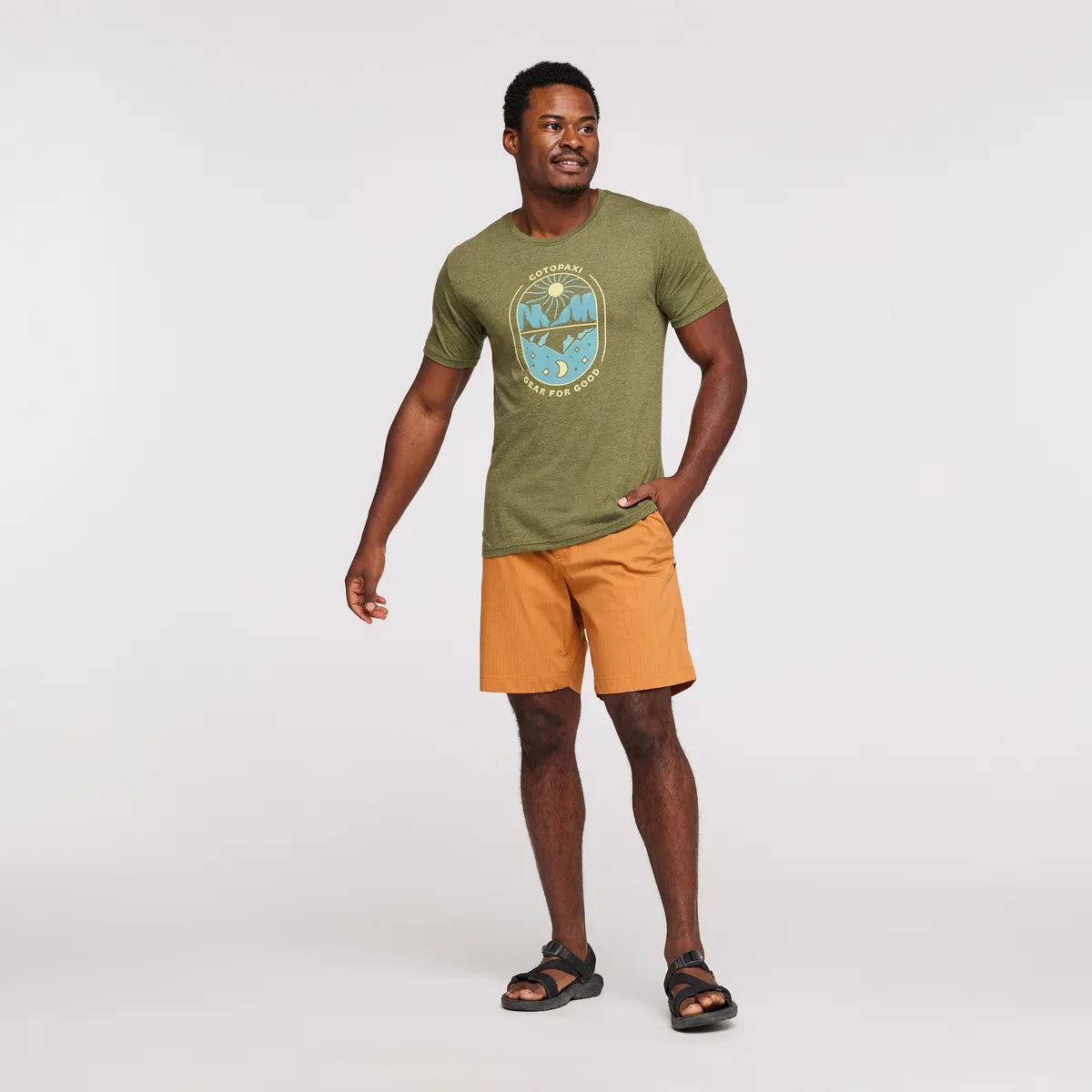 Cotopaxi Day and Night t-shirt homme pin coton