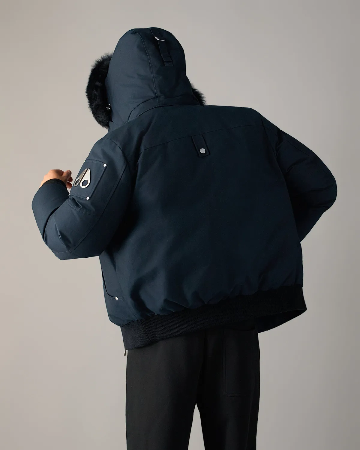 Moose Knuckles Original Ballistic Bomber blouson navy-black duvet