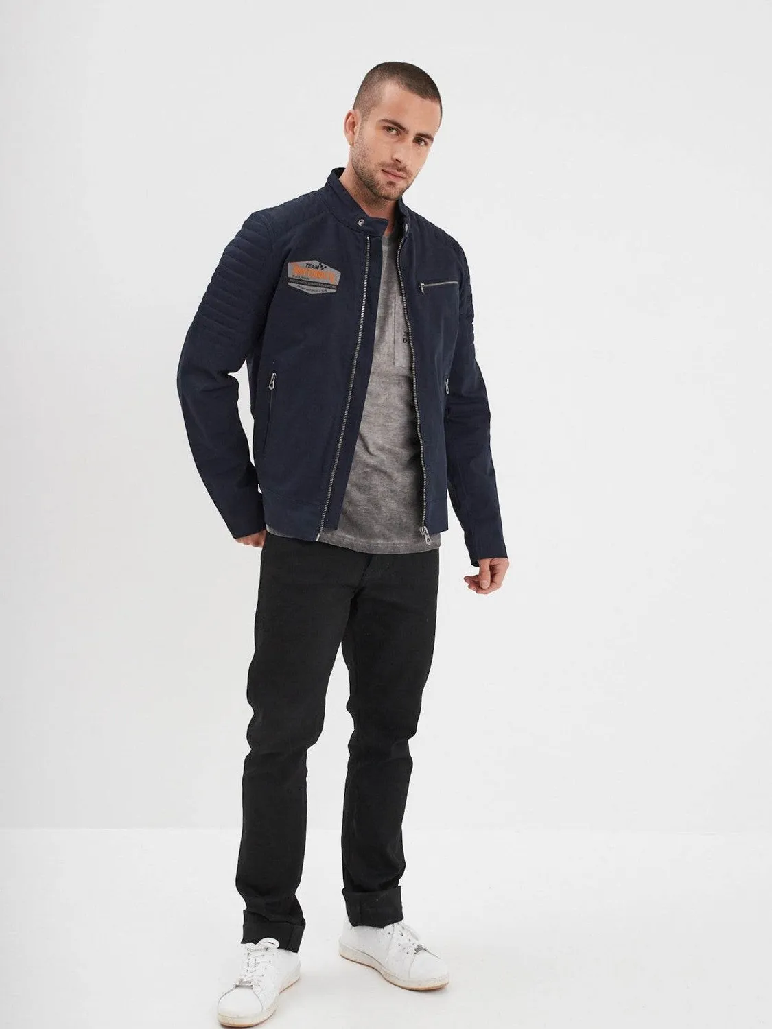 Daytona Bowen veste racing navy coton stretch