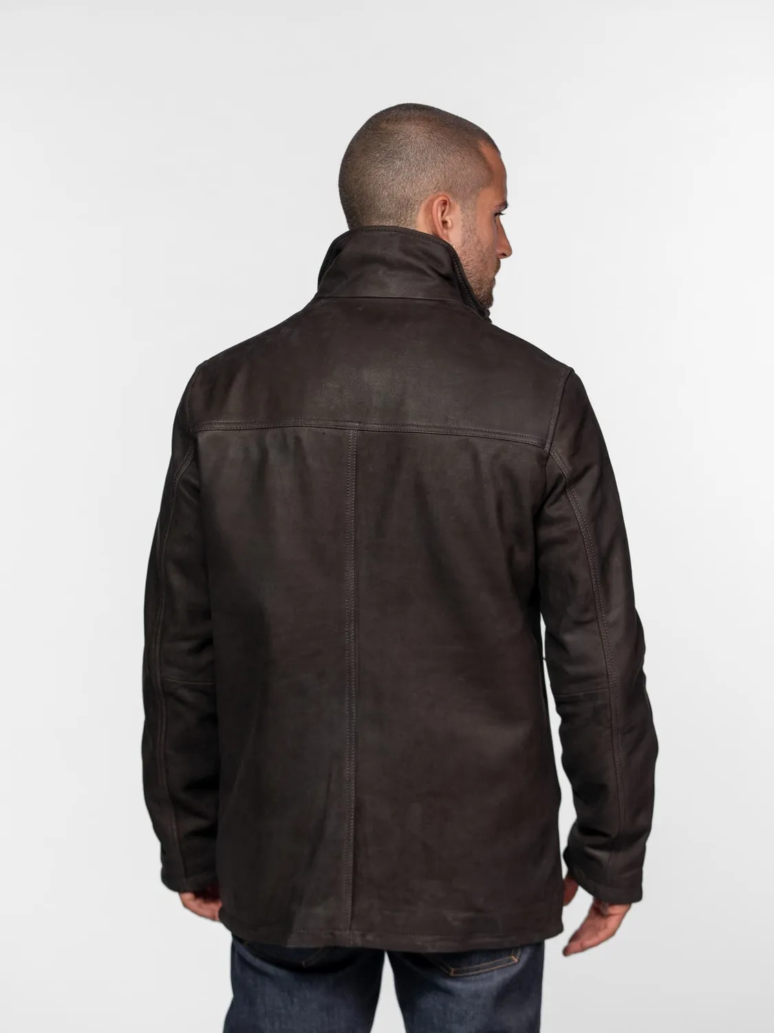 Daytona Tyler Madison blouson cuir marron nubuck