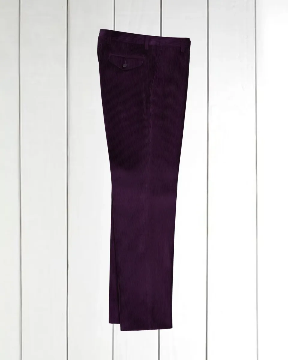 Hollington Jules pantalon velours magenta