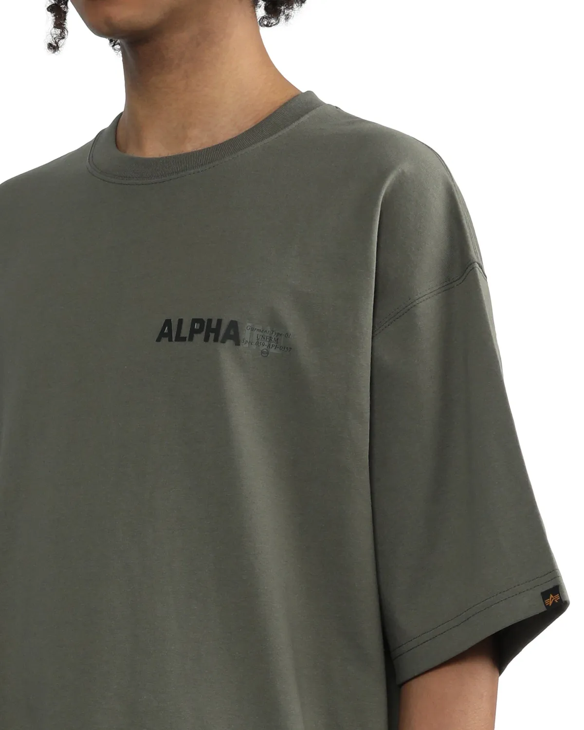 Alpha Industries UNFRM t-shirt olive coton
