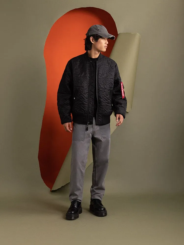 Alpha Industries Camo Quilted MA-1 bomber Noir