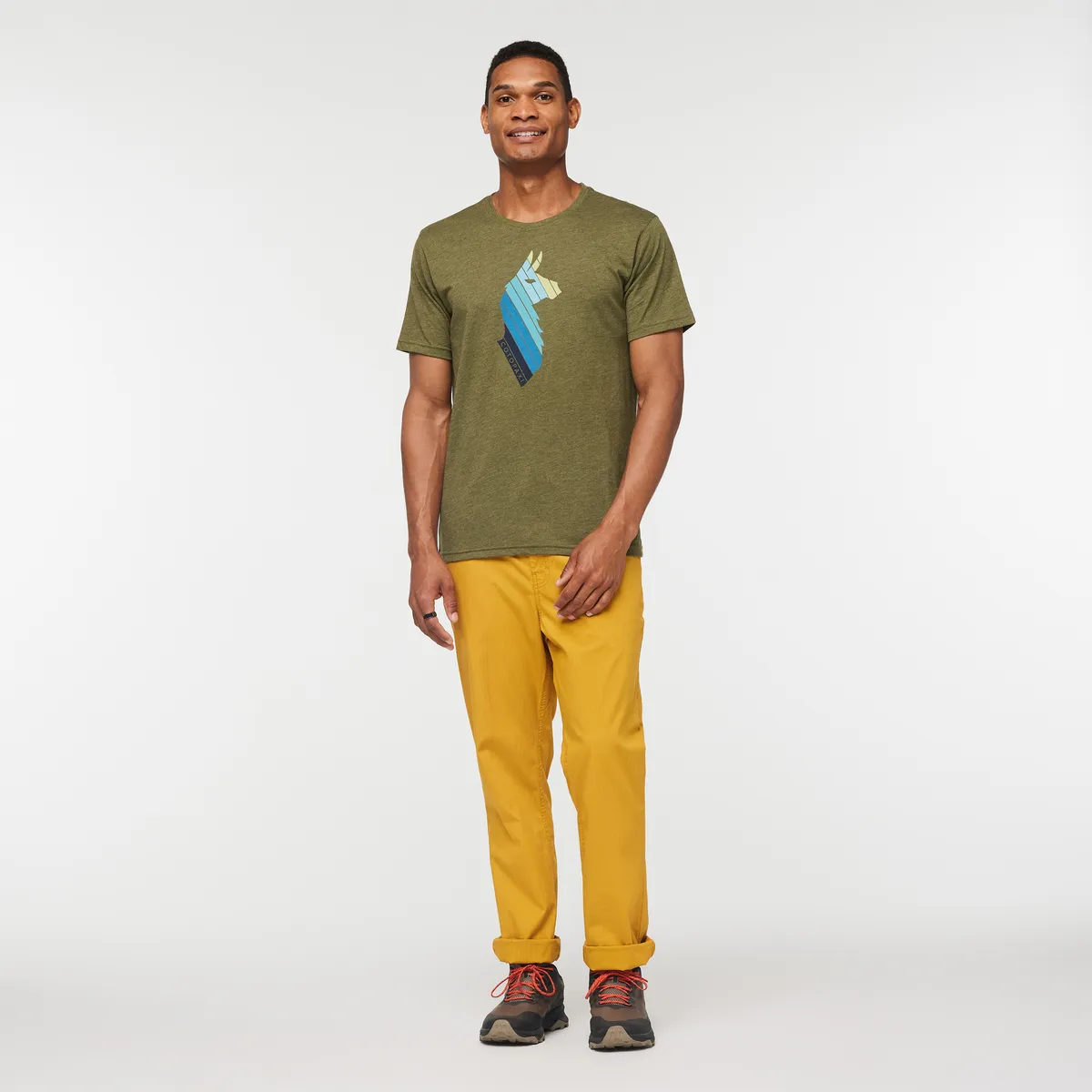 Cotopaxi Llama Stripes T-shirt homme Wheat doux