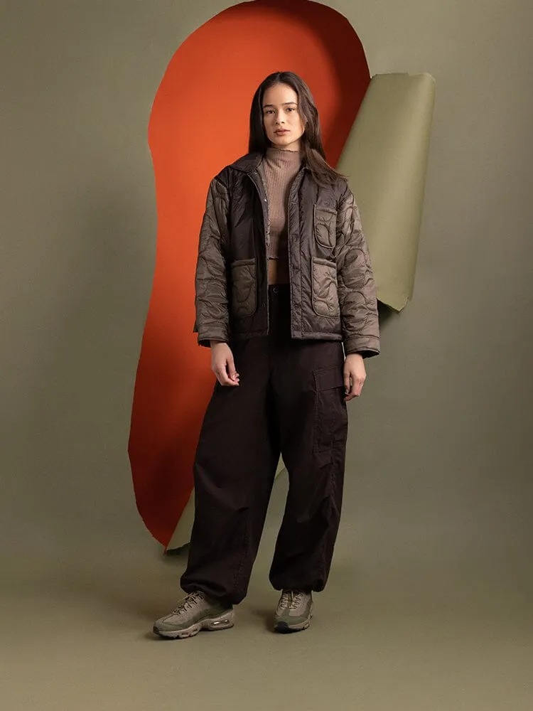 Alpha Industries Chore Coat veste femme chocolat matelassée