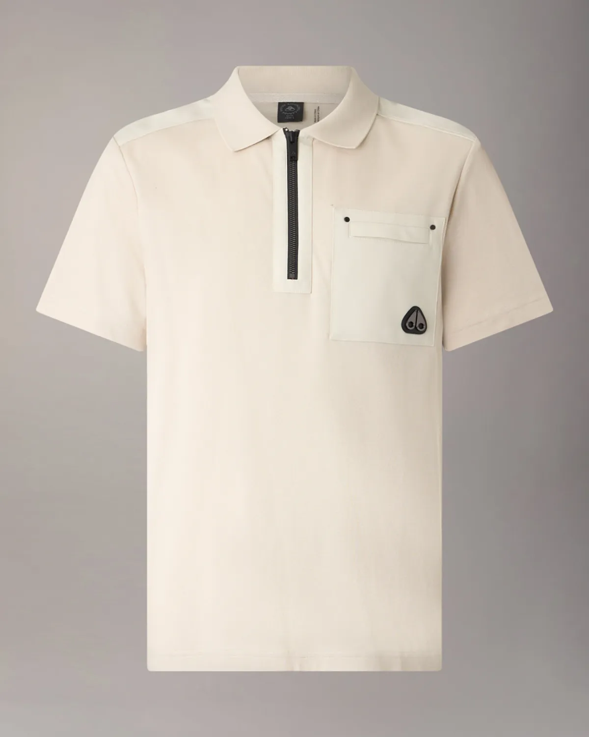Moose Knuckles Dalon polo alabaster coton