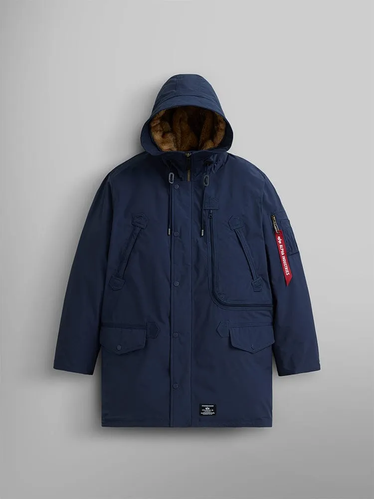 Alpha Industries N-3B Alpine parka Replica Blue grand froid