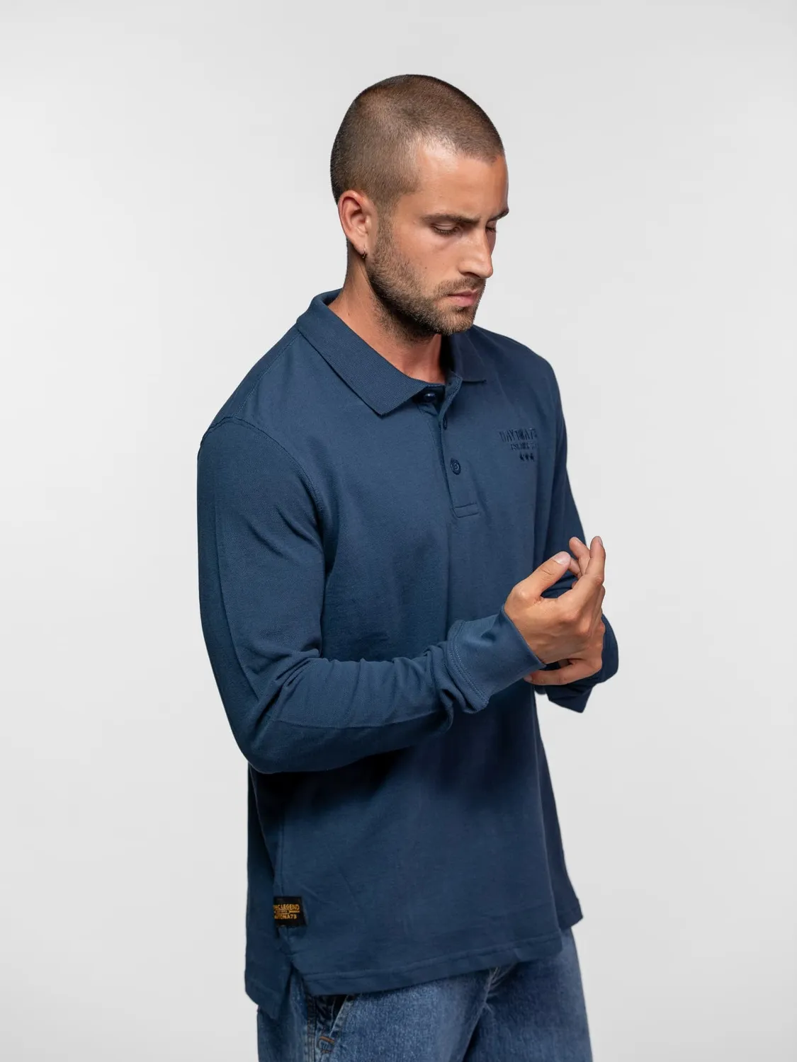 DAYTONA Curtiss polo manche longue coton piqué homme