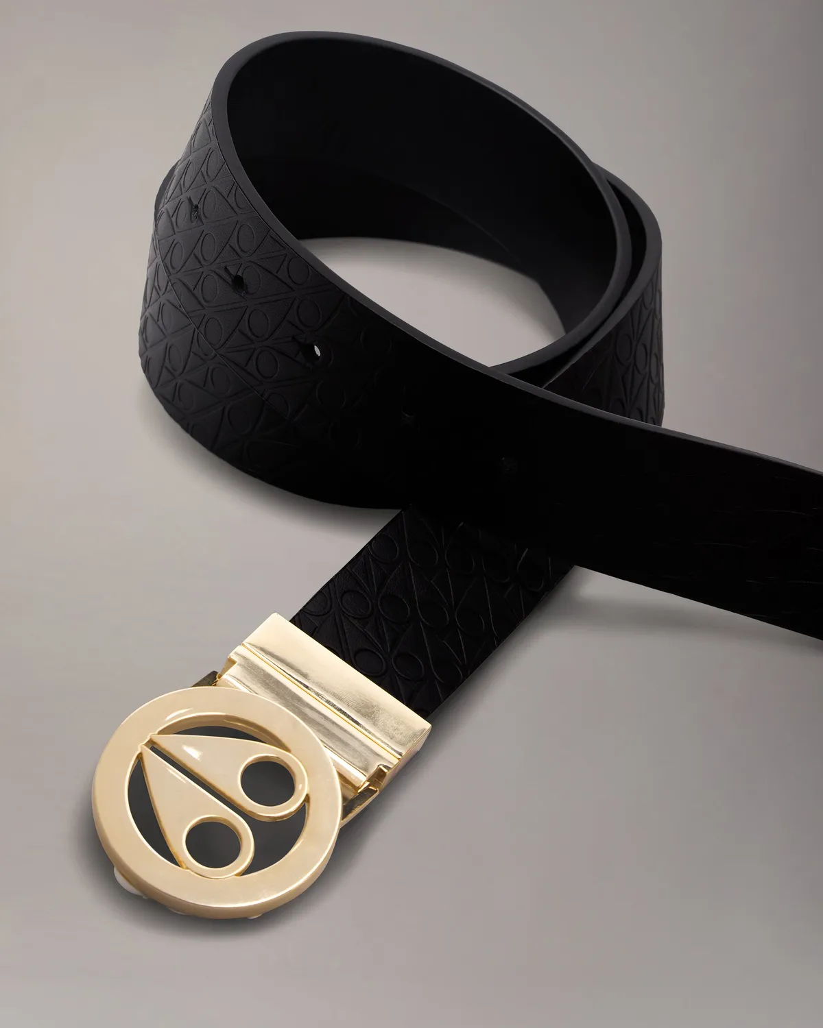 Moose Knuckles Gold Series Circular Logo Icon ceinture gold