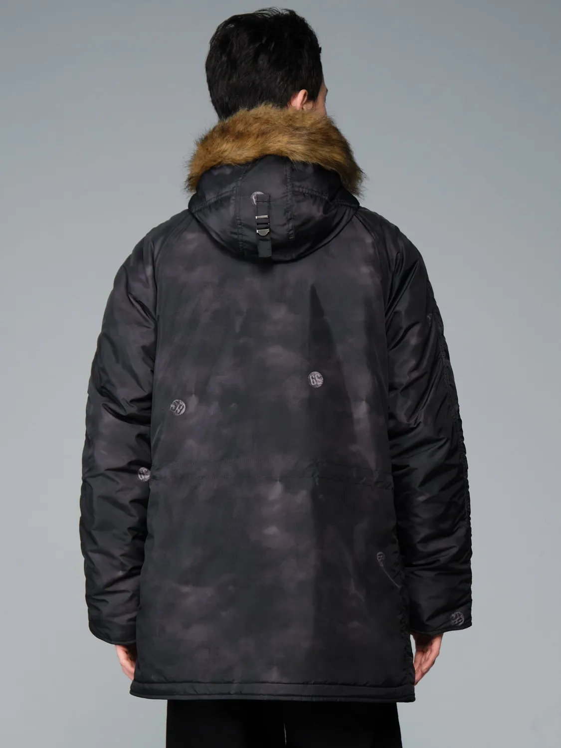 Alpha Industries N-3B Oxford Parka Vintage noir pin