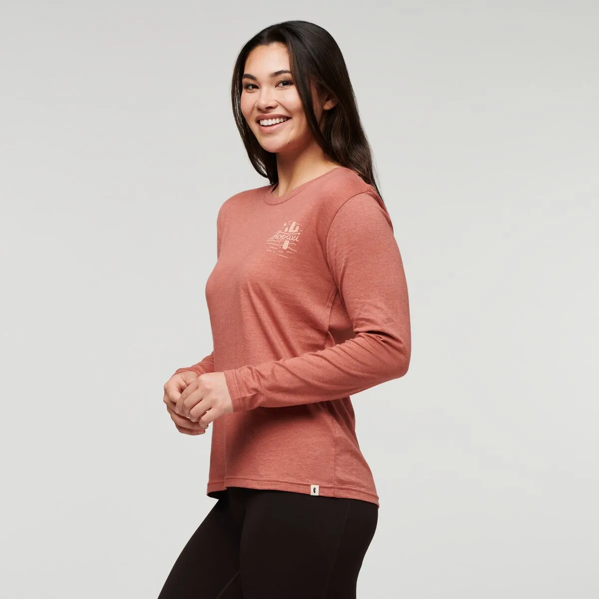 Cotopaxi Hello Llama t-shirt manches longues Silver Leaf