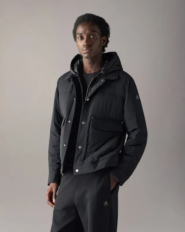 Moose Knuckles Brixton Down Trucker Jacket doudoune noire légère