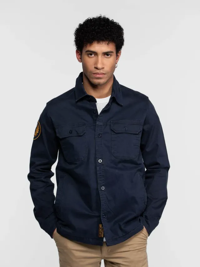DAYTONA Comcast chemise militaire homme serge coton