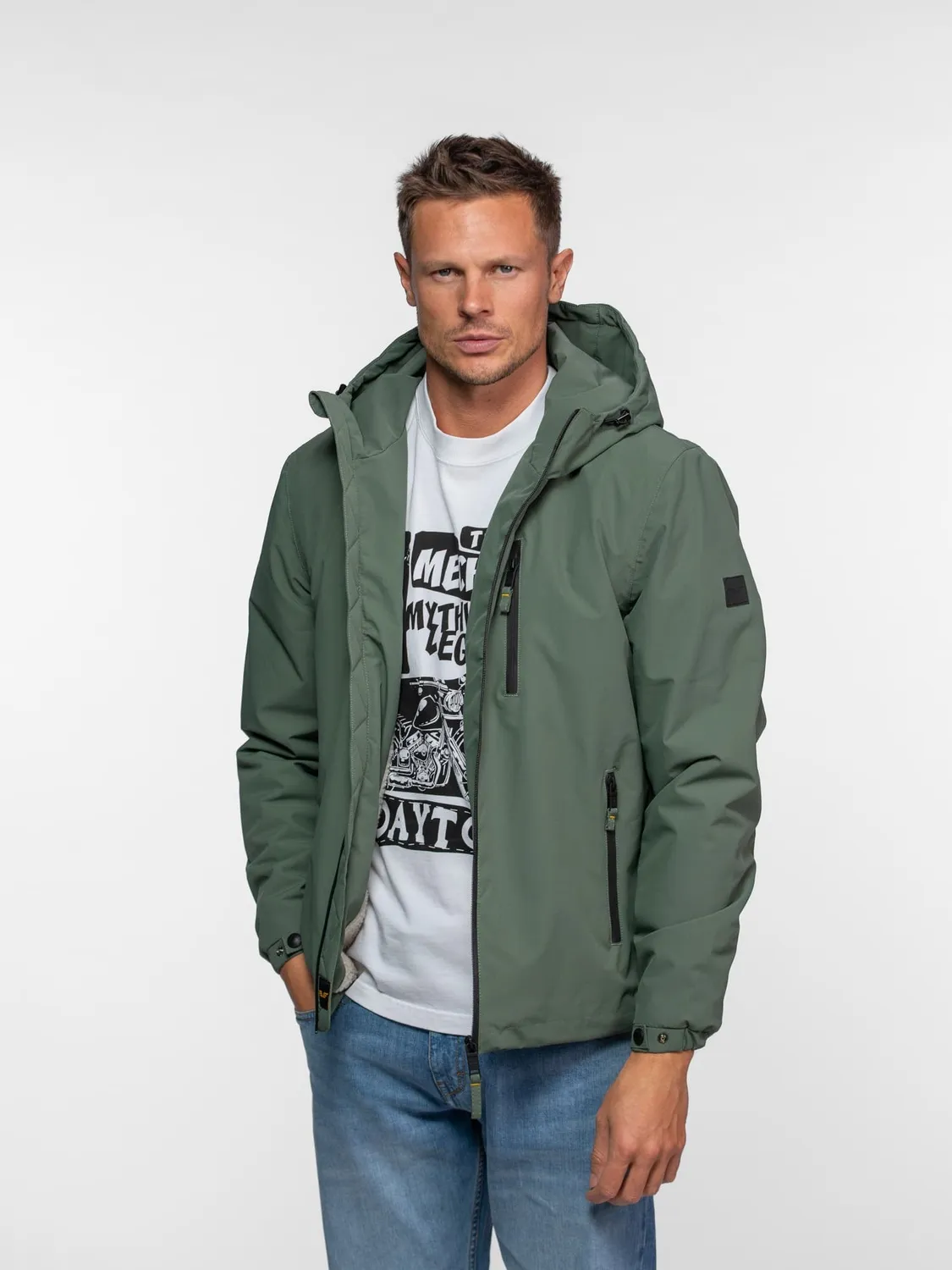 Daytona Regson parka courte sherpa Navy nylon