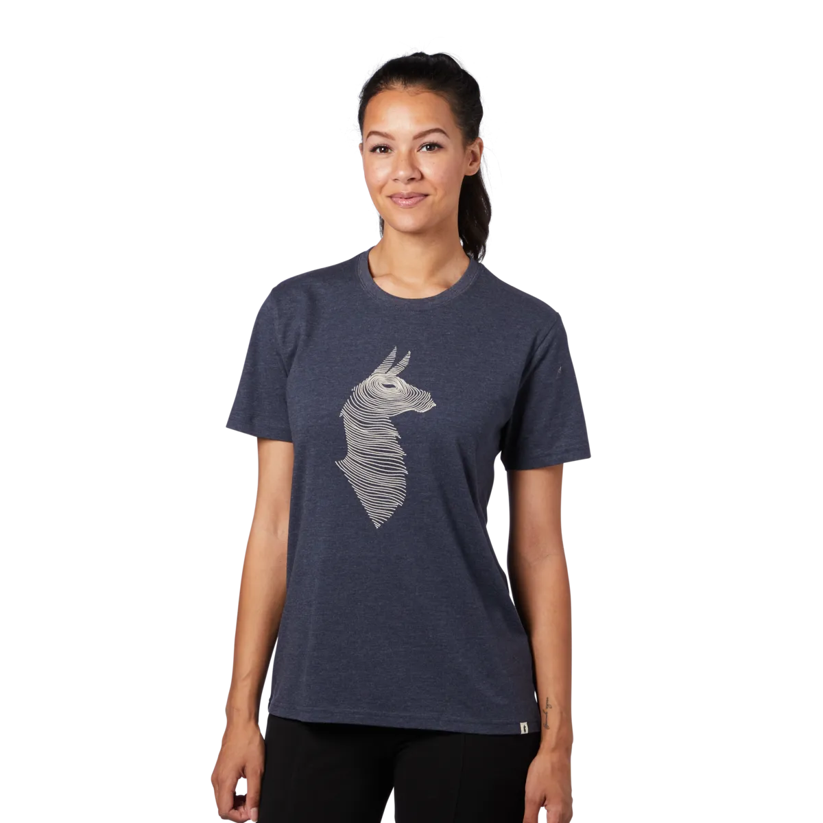 Cotopaxi Topo Llama T-shirt femme coton graphite