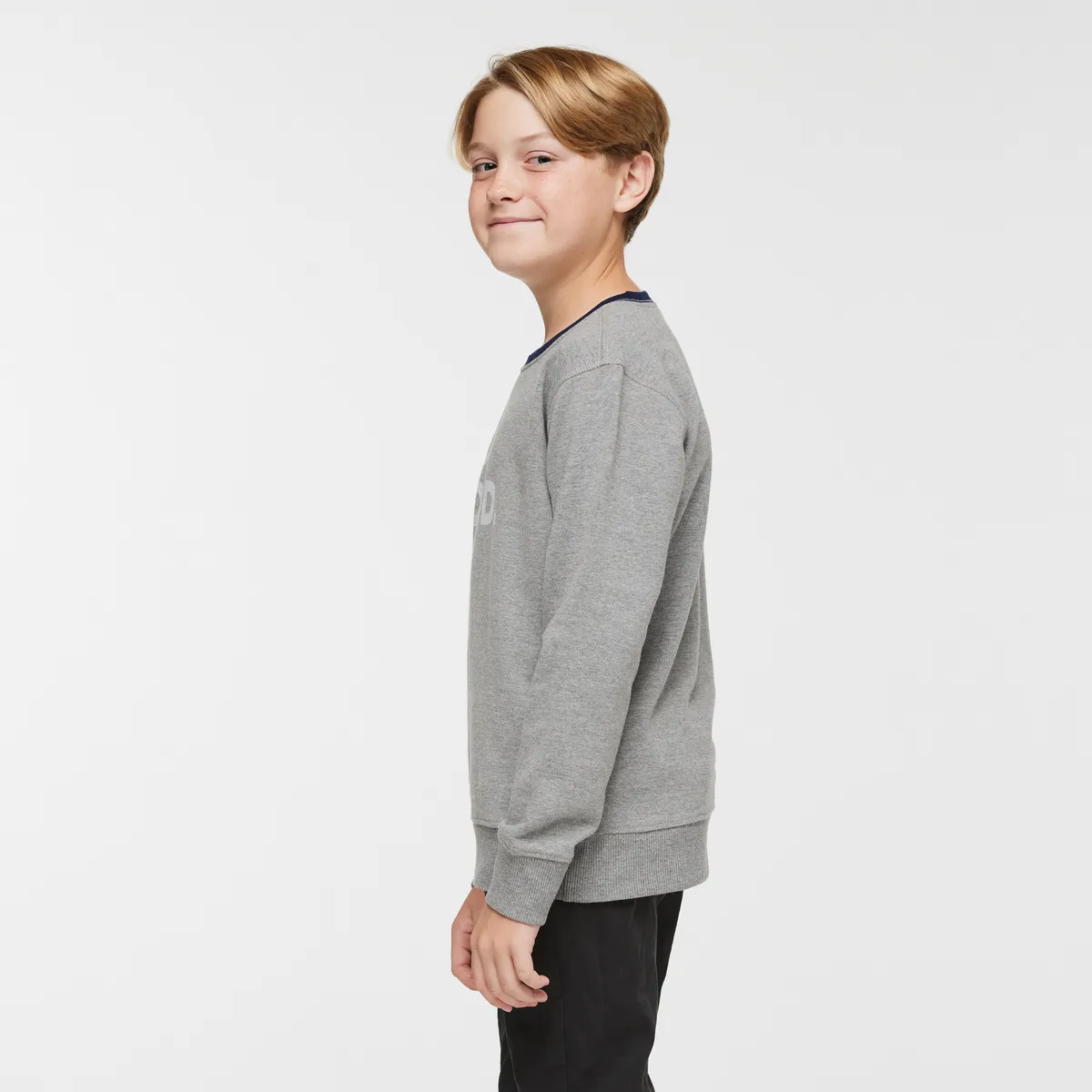Cotopaxi Do Good Crew sweat enfant Heather Grey molleton