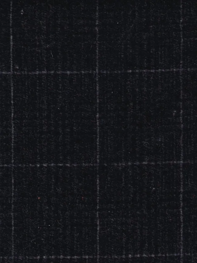 Hollington tissu velours Prince de Galles gris au mètre