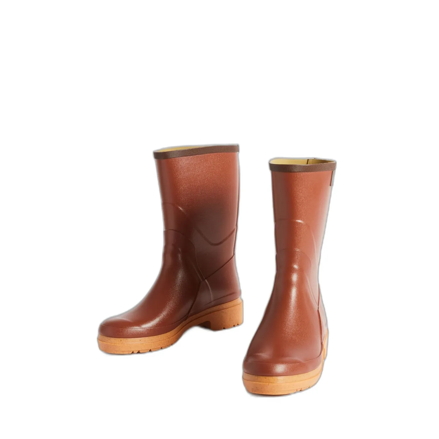 Aigle Bison 2 botte de pluie homme marron caoutchouc