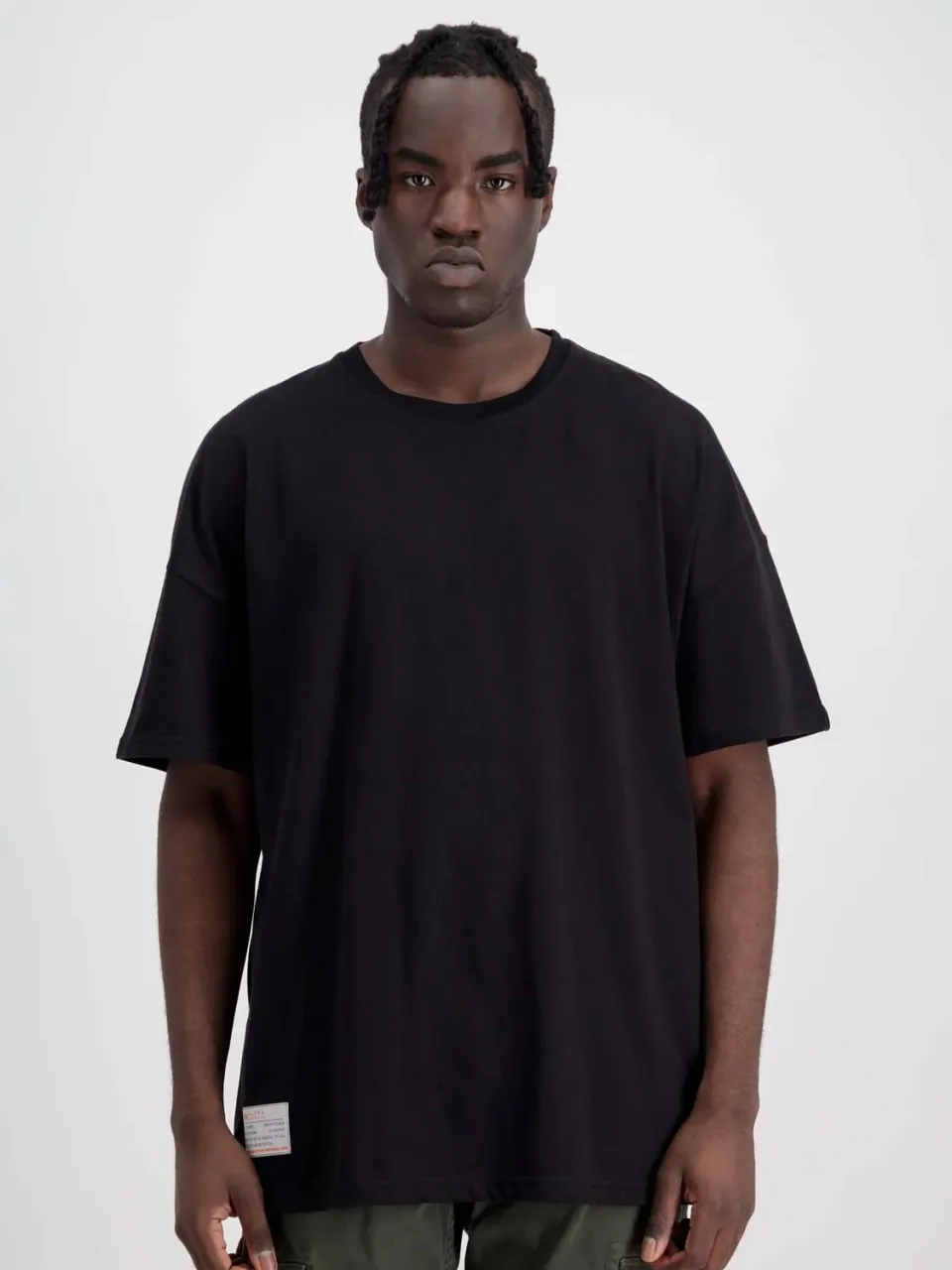 Alpha Industries Recycled Label t-shirt homme noir loose