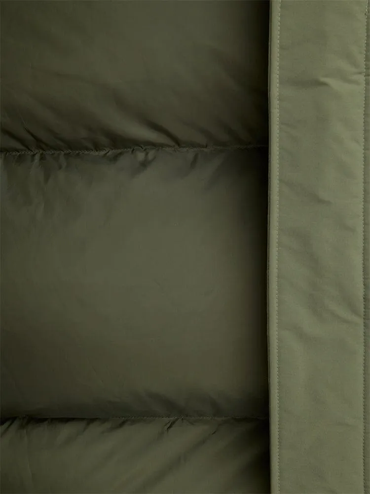 Alpha Industries Long Puffer Parka doudoune verte duvet
